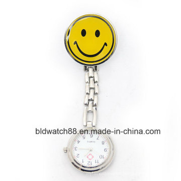 Hot Sale Medical Nurse Pocket Watch with Smiley Face